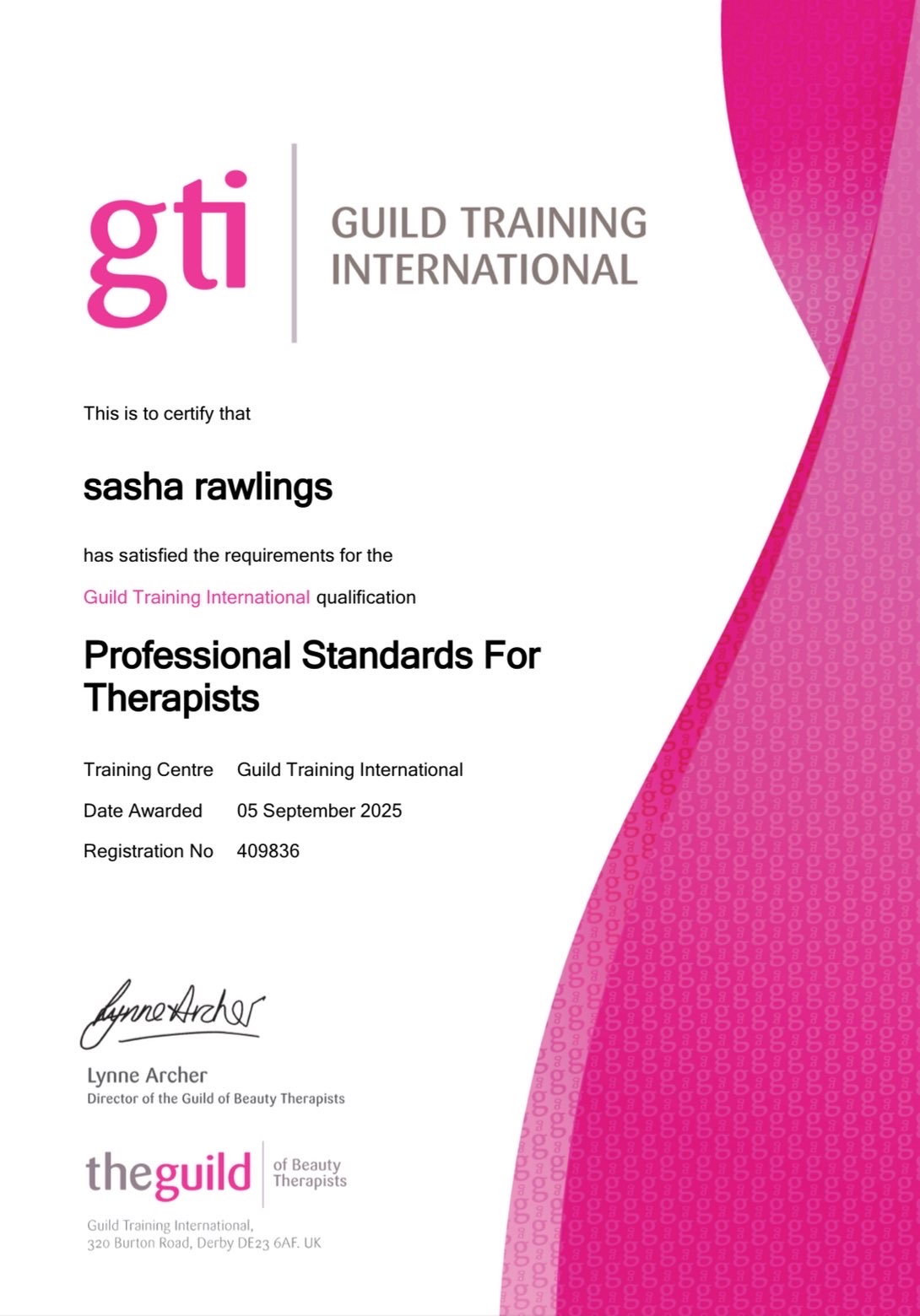 Certification